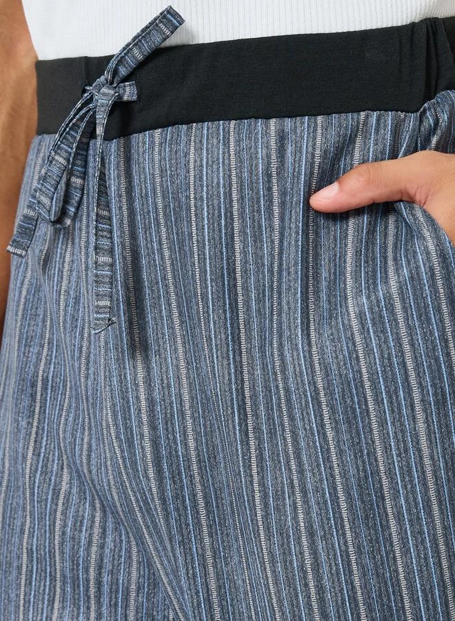Styli  Men Contrast Waistband Striped Pyjama for Men | Best Price UAE